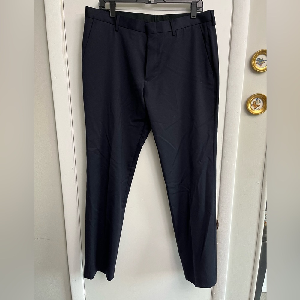 J. Crew Men's Navy Dress Pants Four seasons wool 34x32